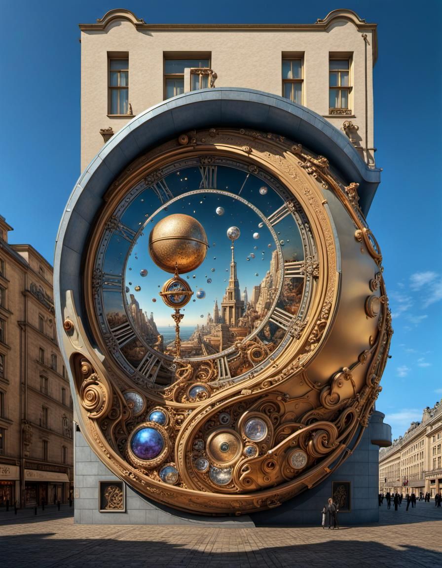 The Illusion of Time: Realistic Art Nouveau Photography