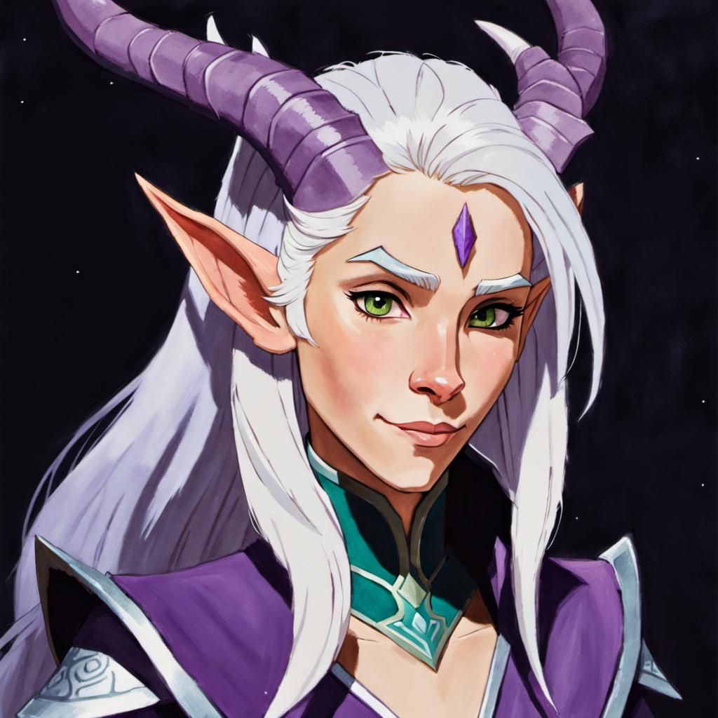 Rayla Elf Portrait from The Dragon Prince