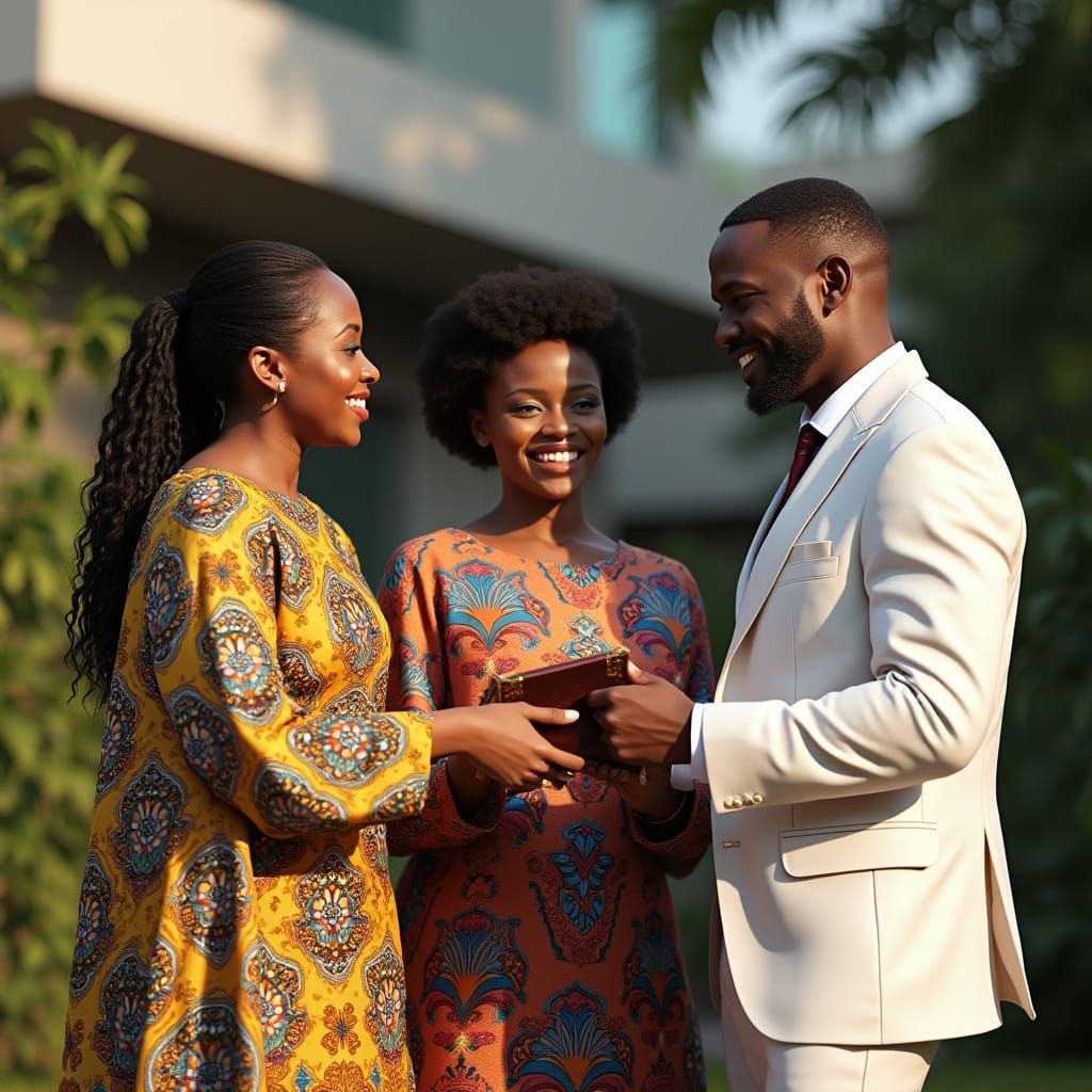 Nigerian Realtors Congratulate Client on New Property Acquis...