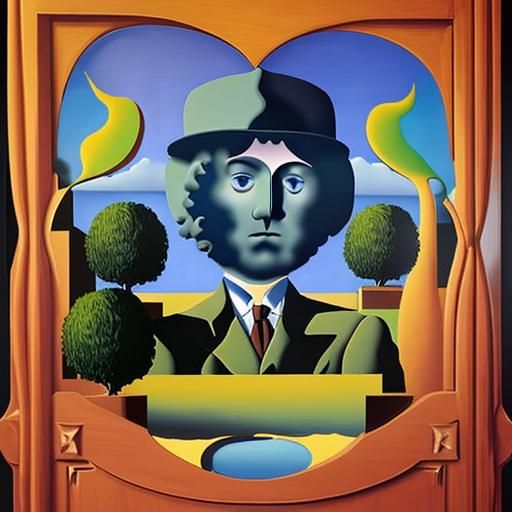 Image Generated in the Style of Magritte