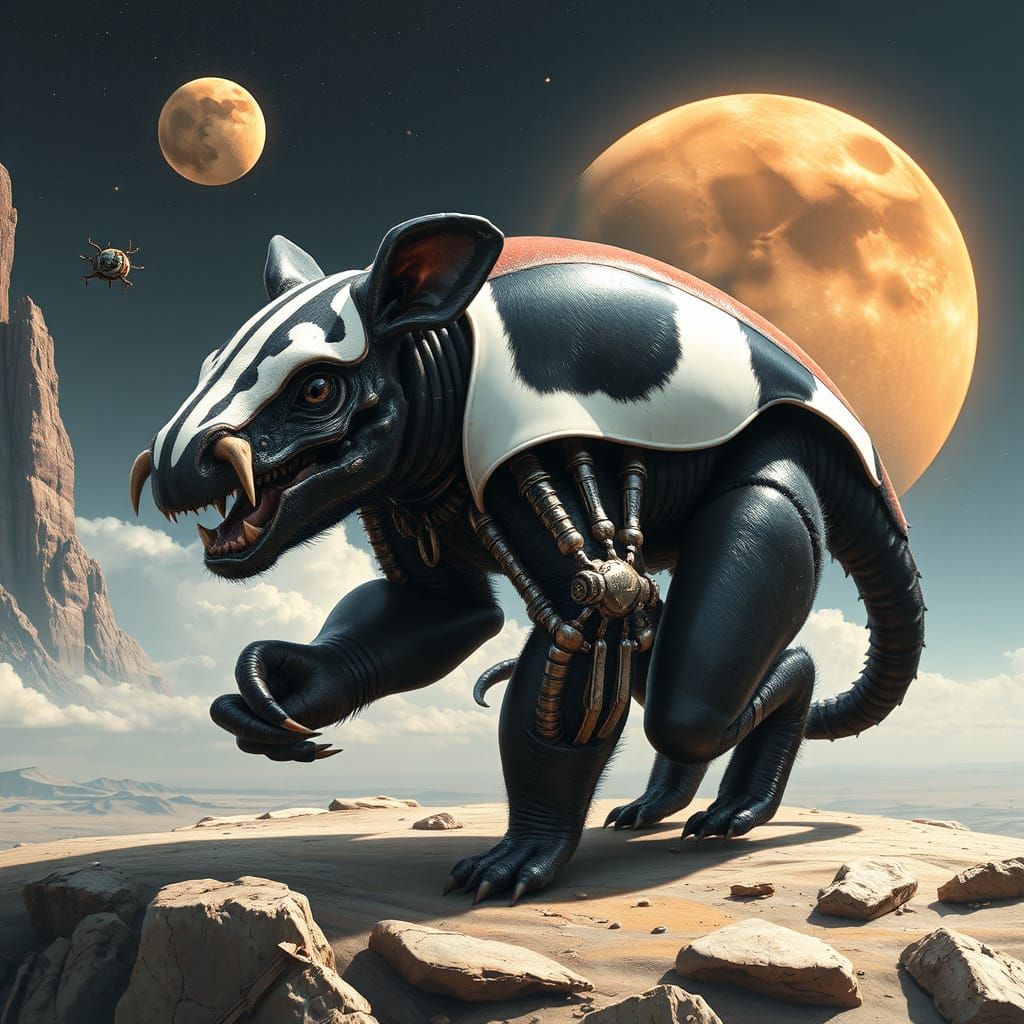 Alien Exoplanet Hybrid Creature Concept Art