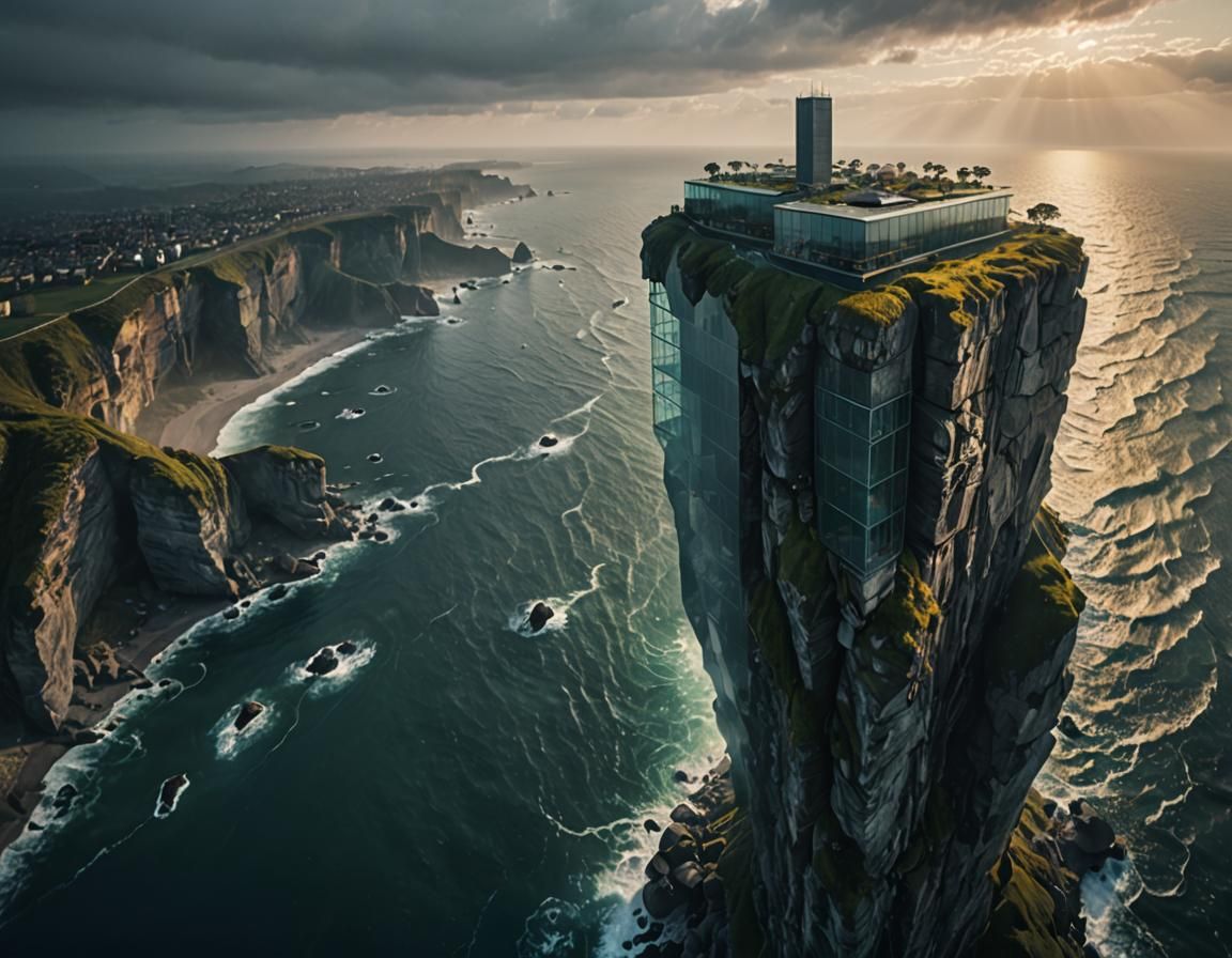 Cliff skycraper