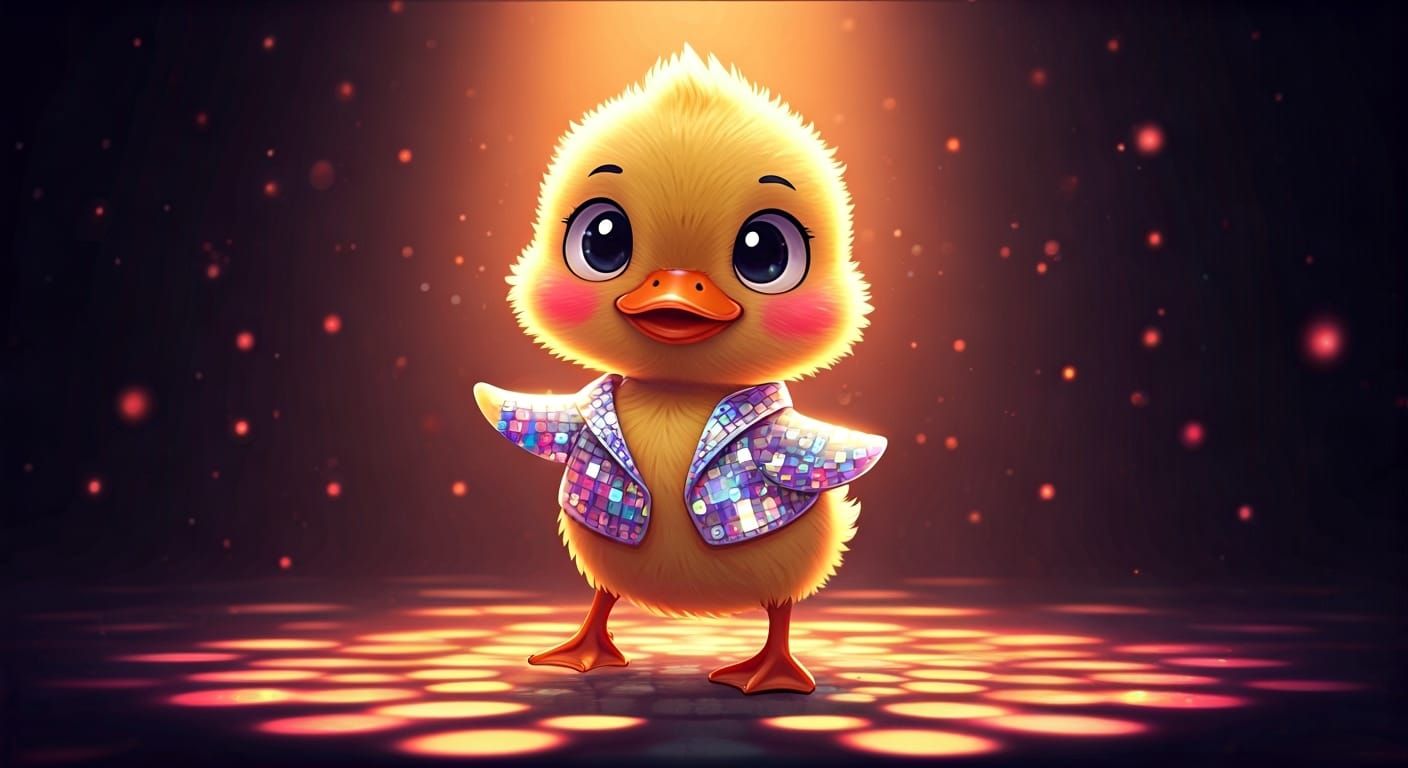 Duckling Disco Dance with Anime Effects