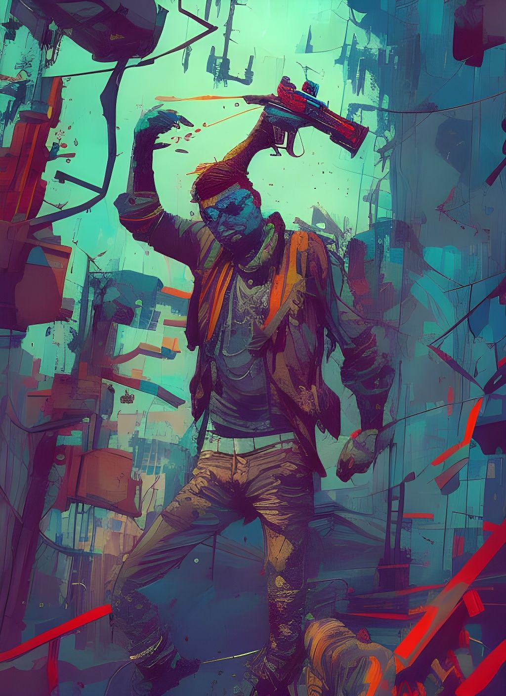 Epic Shootout: Hyperdetailed Gouache Illustration