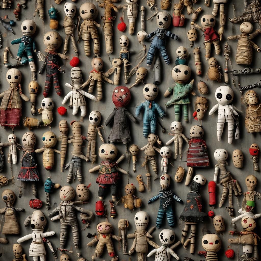 Creepy Voodoo Dolls Composition