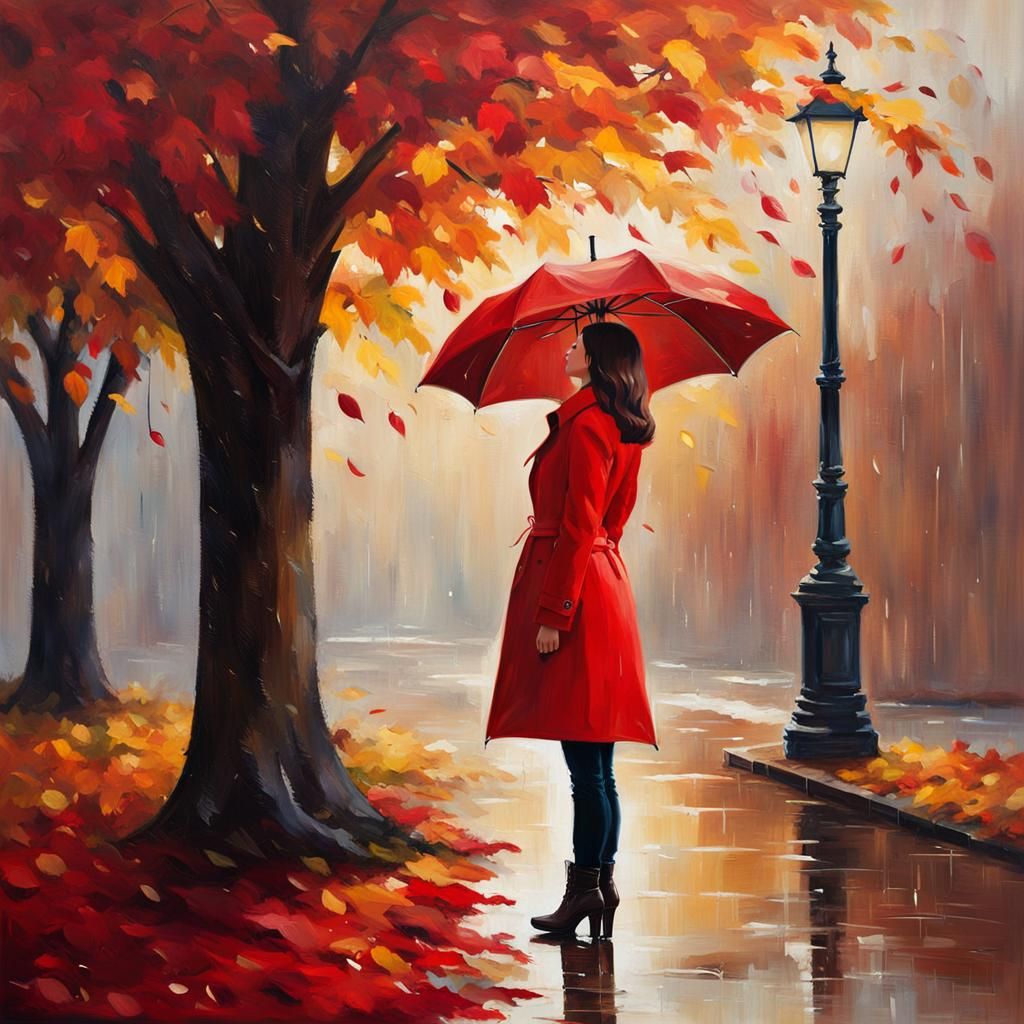 "Under the autumn rain"
