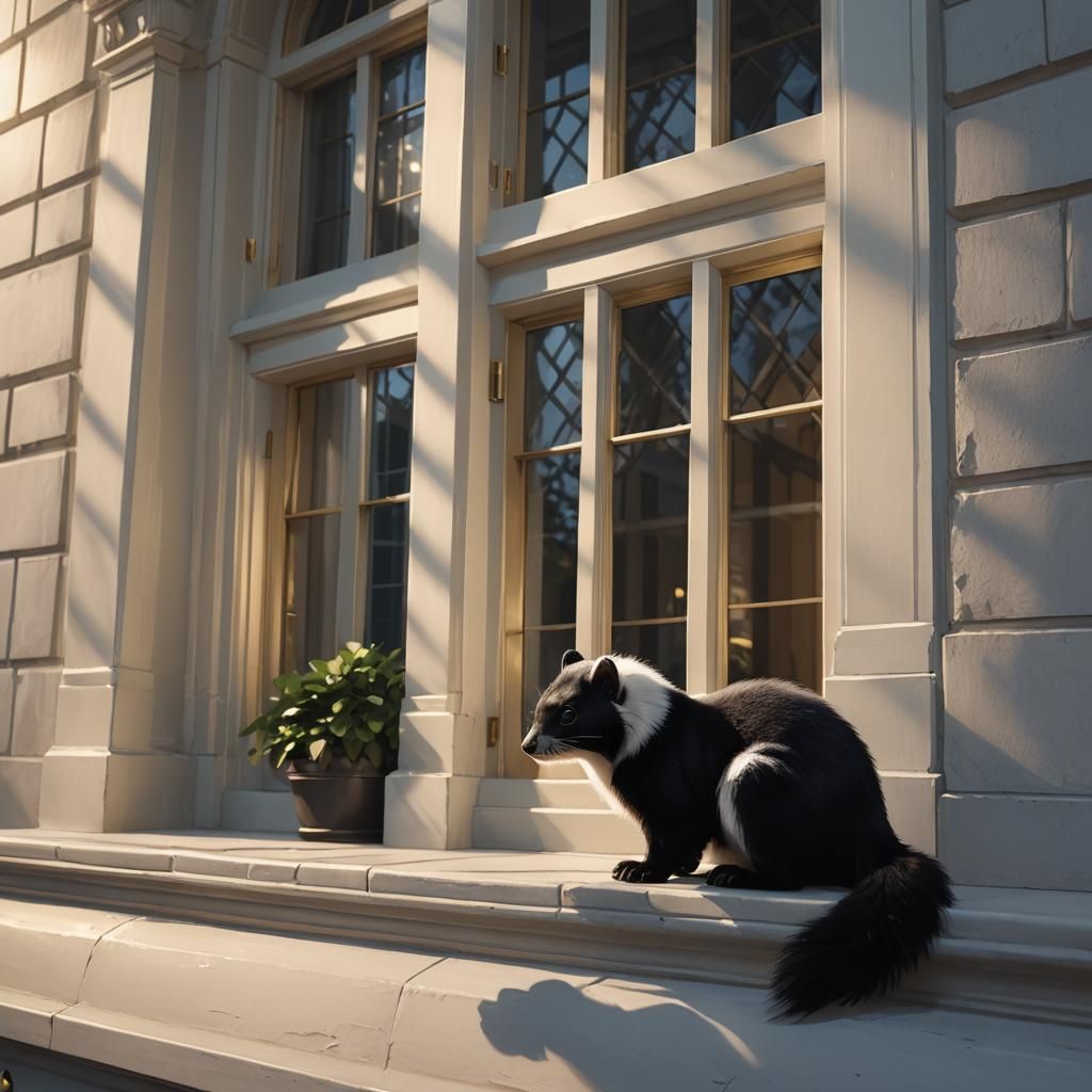 Skunk Gazes into White House Office: Concept Art