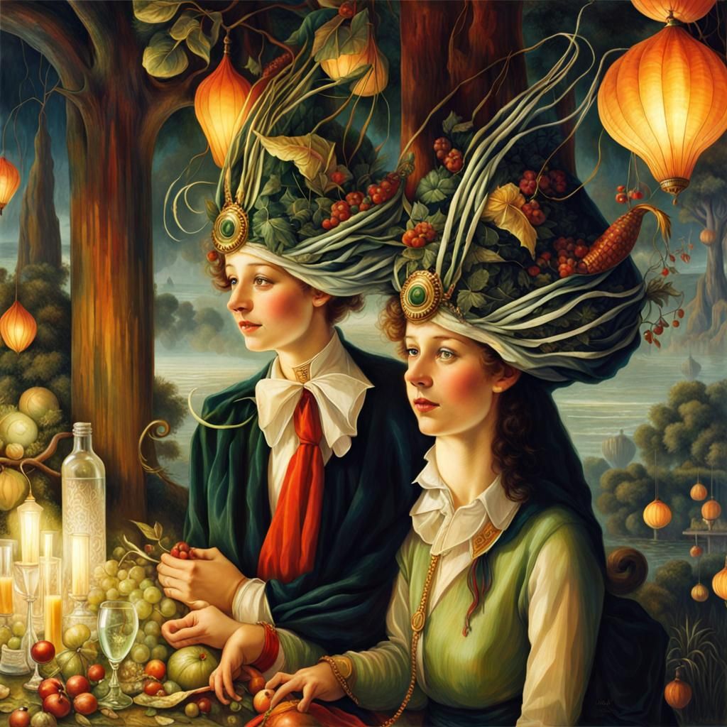 Surreal Alien Restaurant Celebration in Photorealistic Style