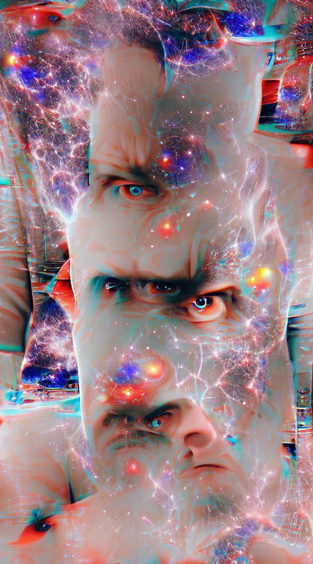 Surreal Cosmic Landscape: AI-Generated Universe