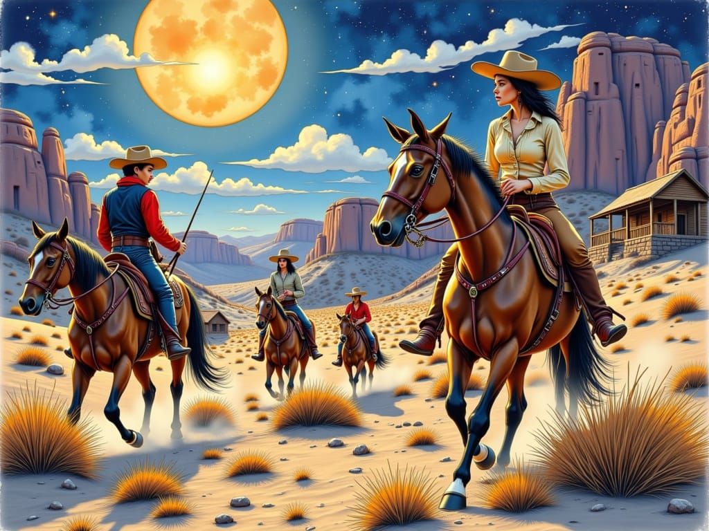 "Hey, cowboy! Who taught you to ride like that?"