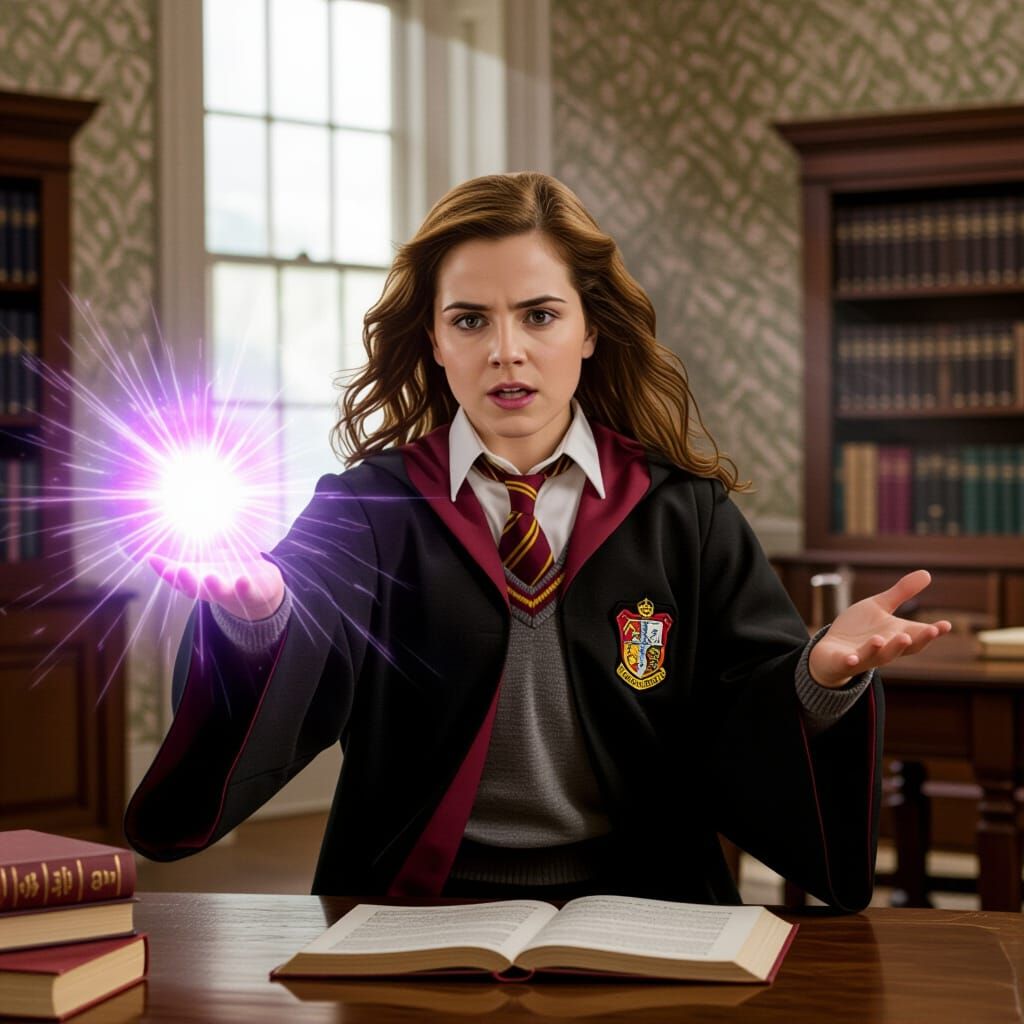 Hermione Granger Casts a Powerful Magic Spell