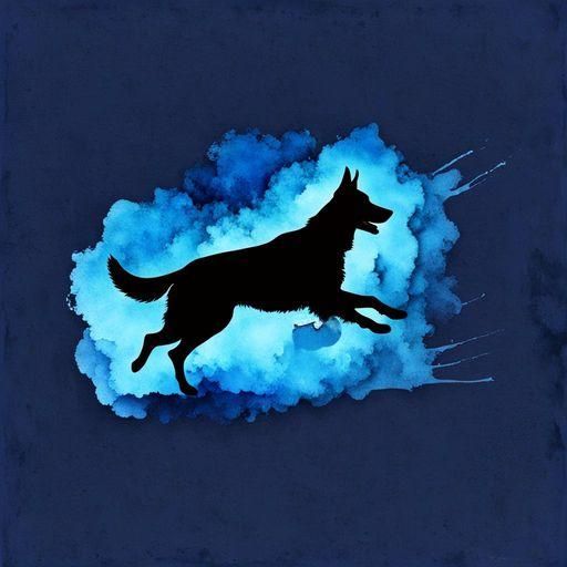 Minimalist Blue Alcohol Ink Color Wash Backdrop