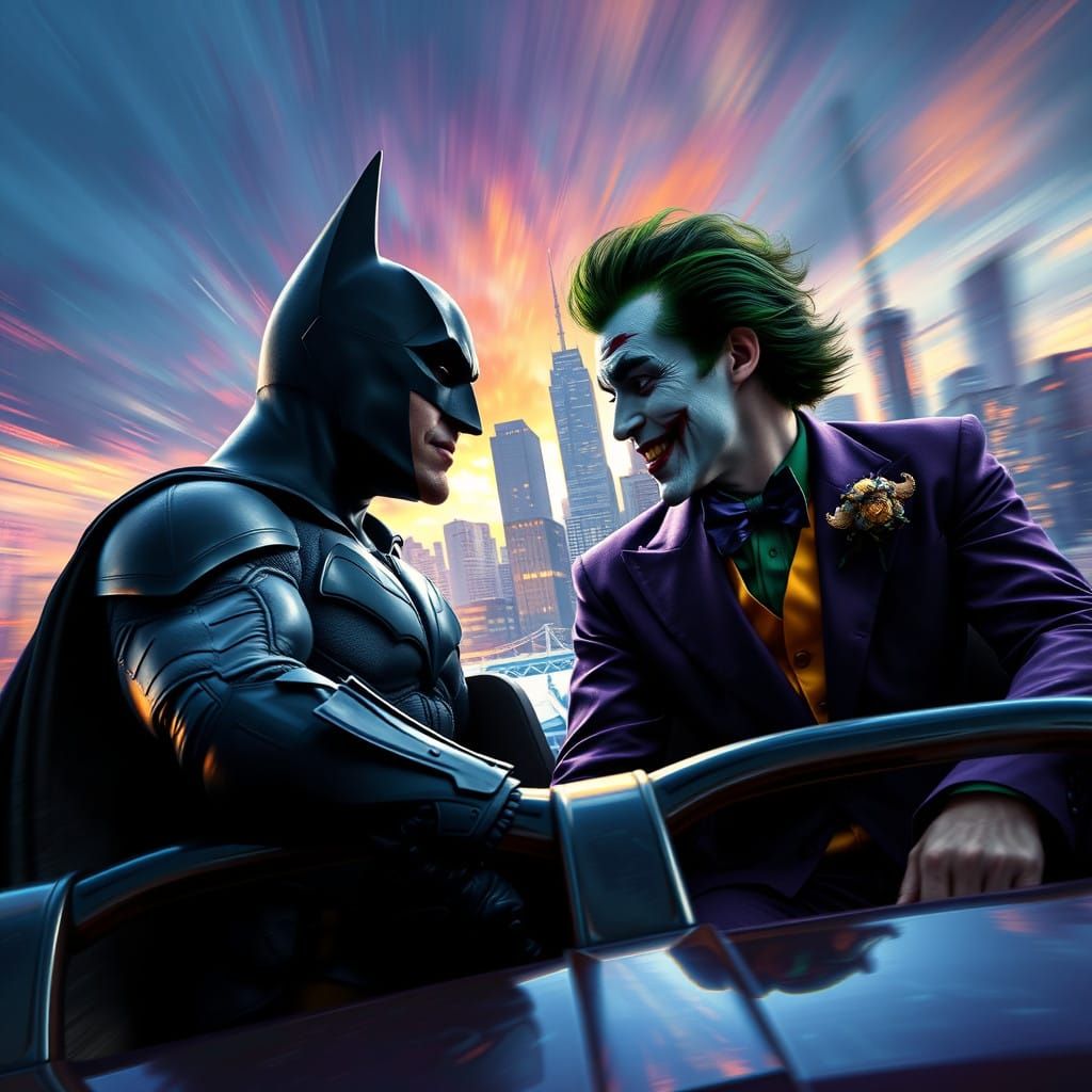 Batman and Joker Face Off in a Heart-Pounding Roller Coaster...