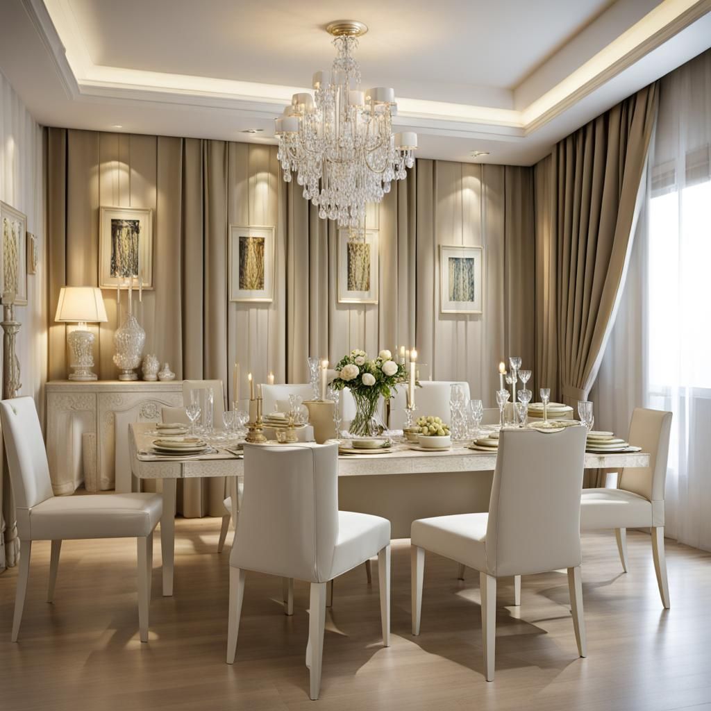Luxurious Table Setting with Modern Design