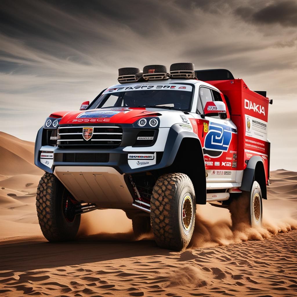 Porsche Dakar Truck: Digital Rendering