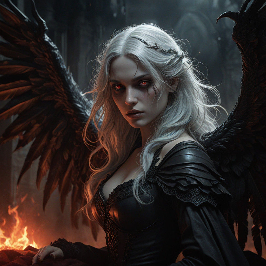 Ethereal Darkness, Gothic Horror in Chiaroscuro Style