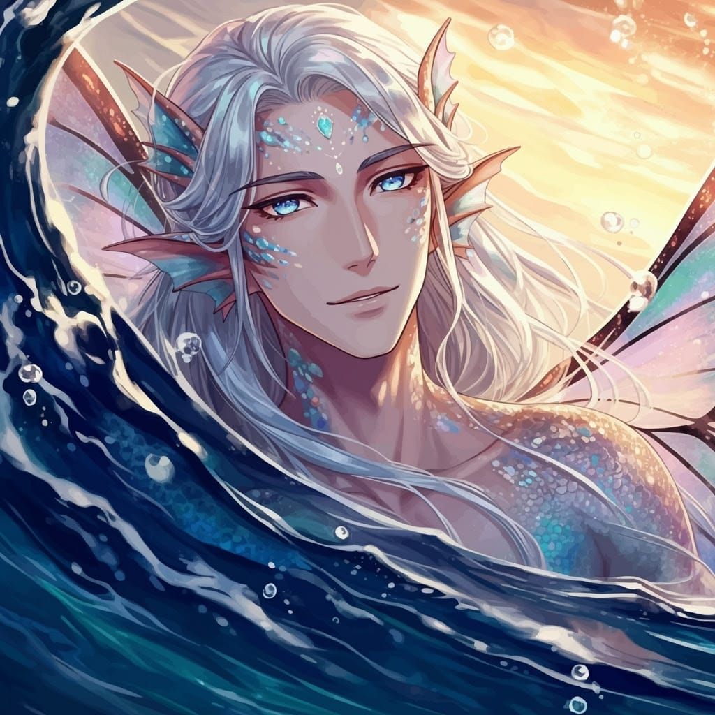Hybrid male Fairy-Mermaid