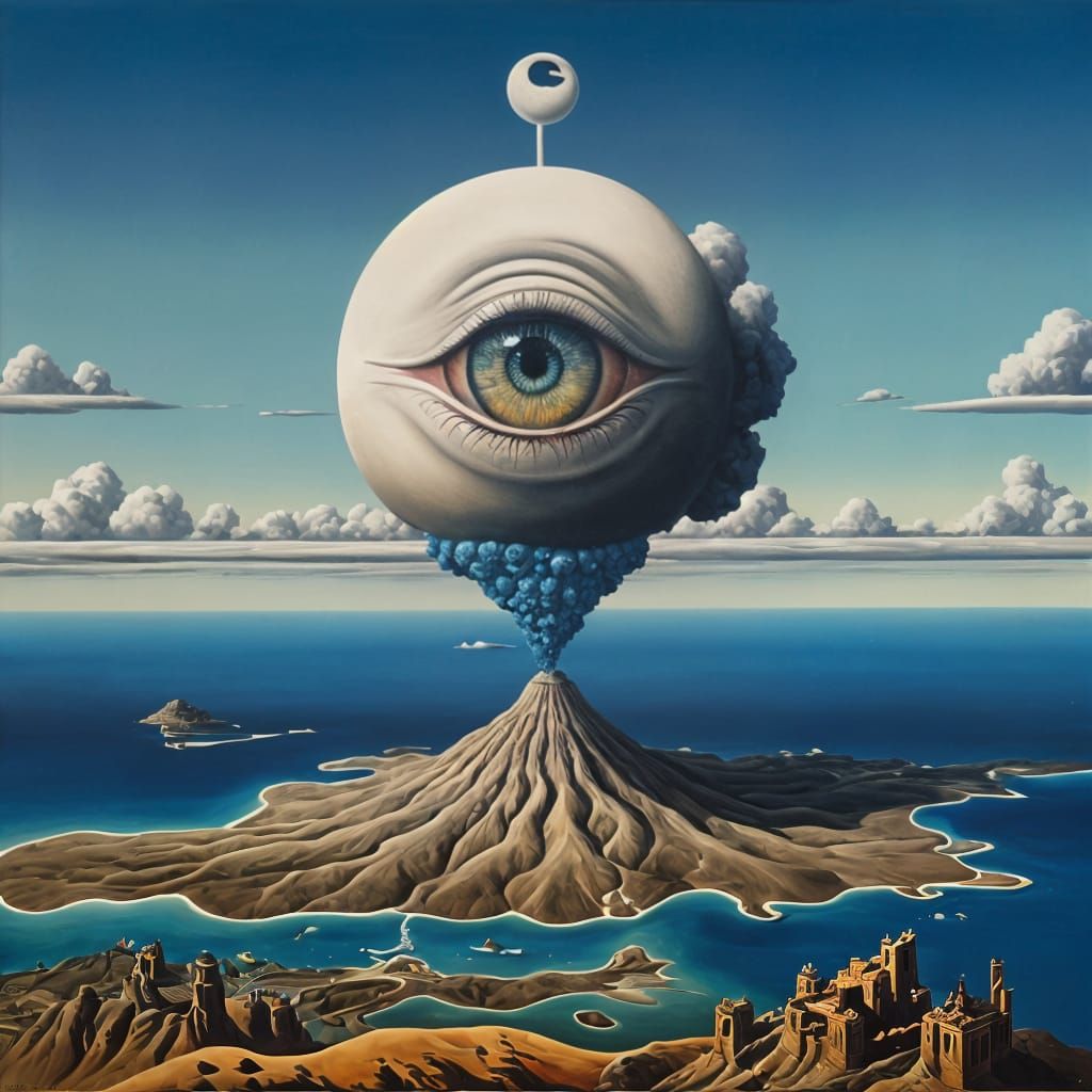 Surrealist Oil Painting on Canvas