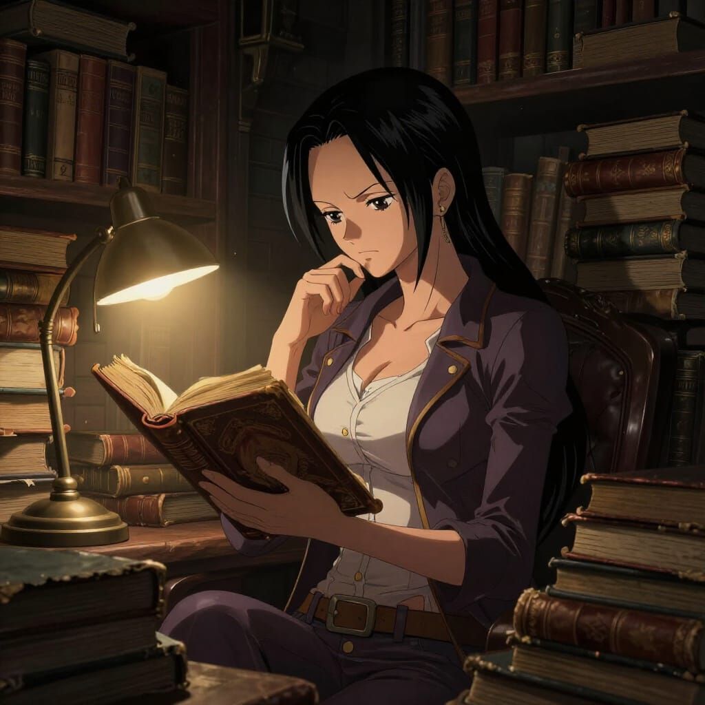 Nico Robin in Ancient Library, Concept Art Style
