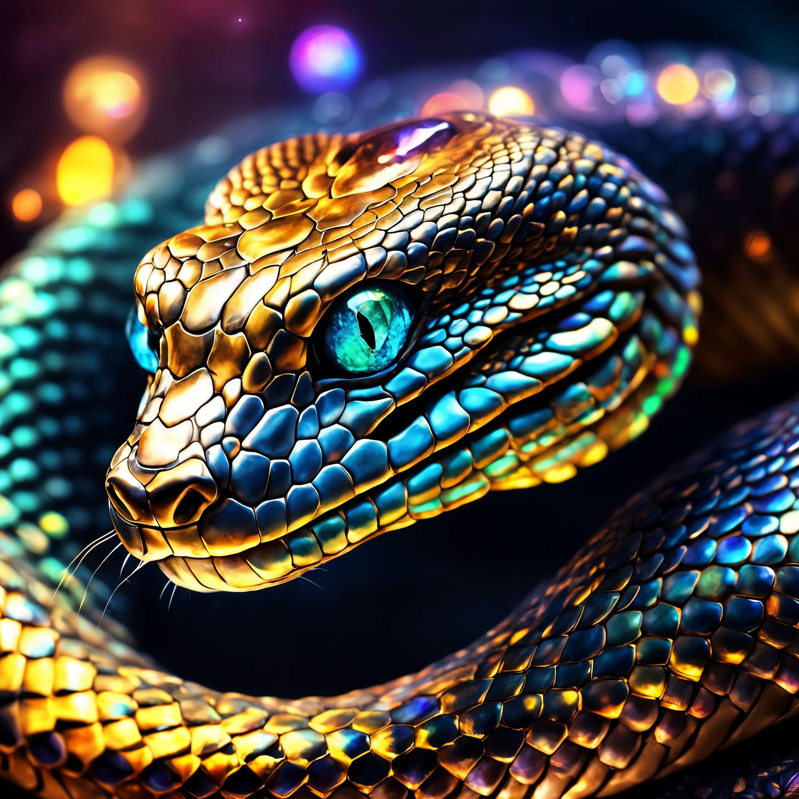 Serpentine Goddess with Shining Orb