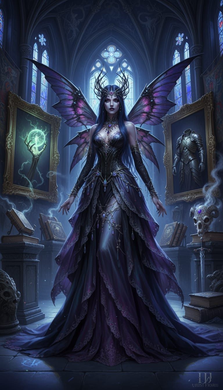 Sophisticated Fairy at Gothic Art Exhibit