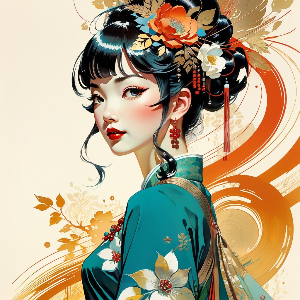 Expressing Joy: 3D Shaded Watercolor Art