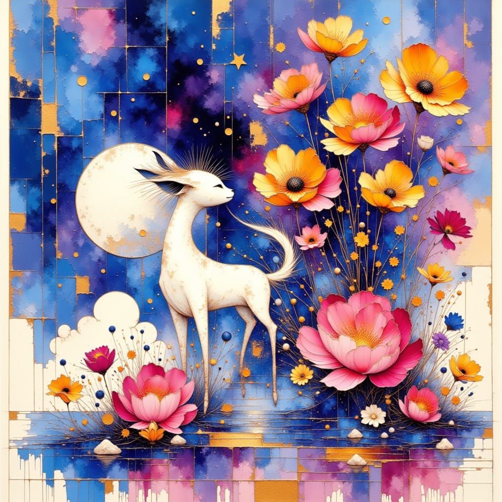 Surreal Virtual World in Abstract Romanticism Style