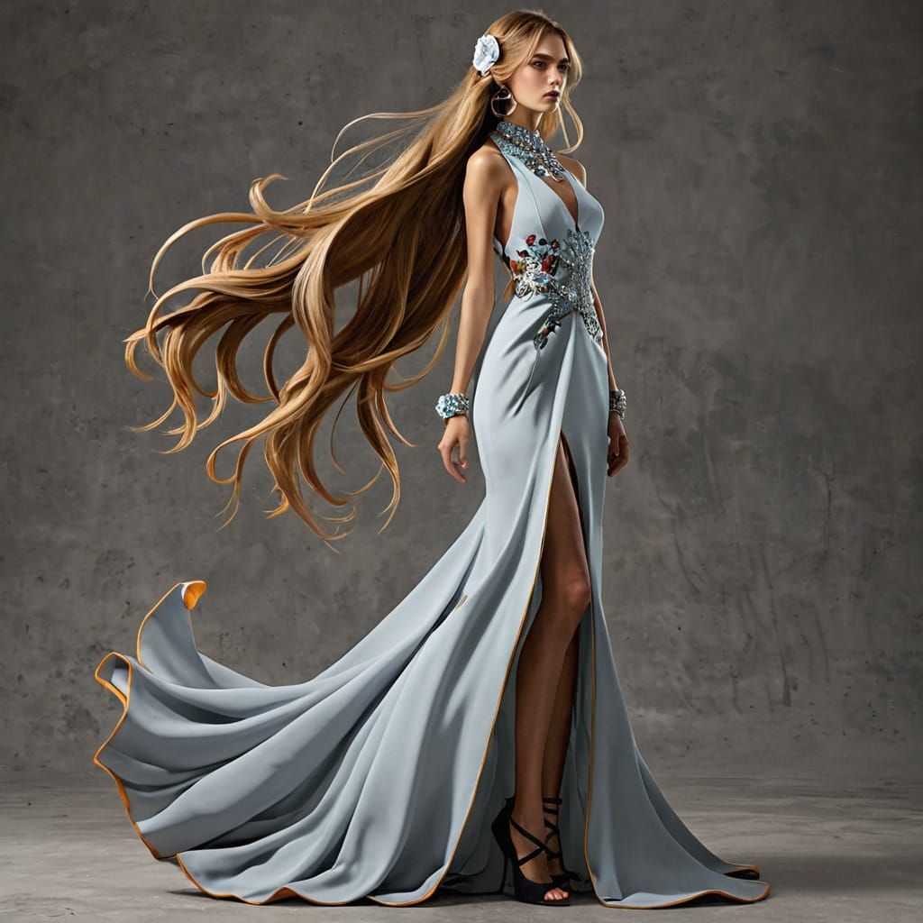 Couture Gown Fashion Editorial Photograph