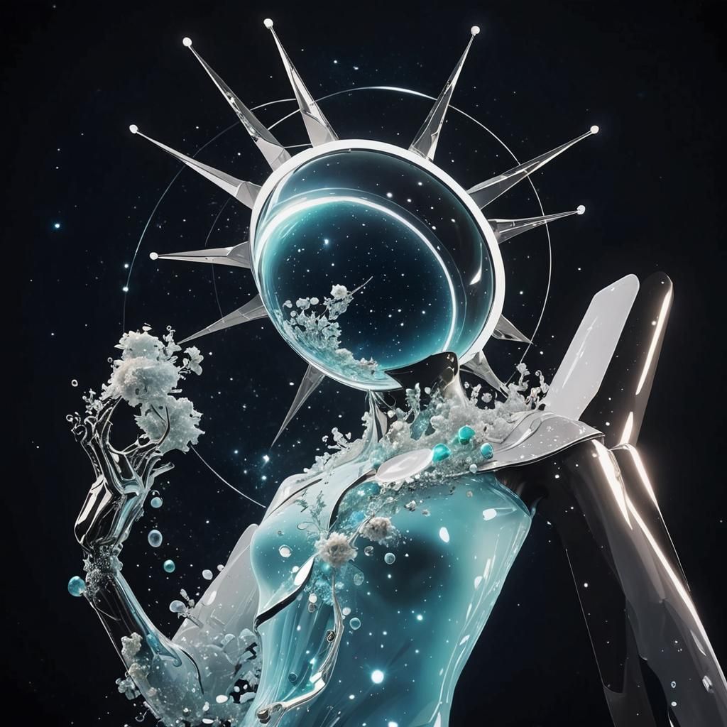 Ethereal Liquid Liberty: A Corporate Celestial Vision