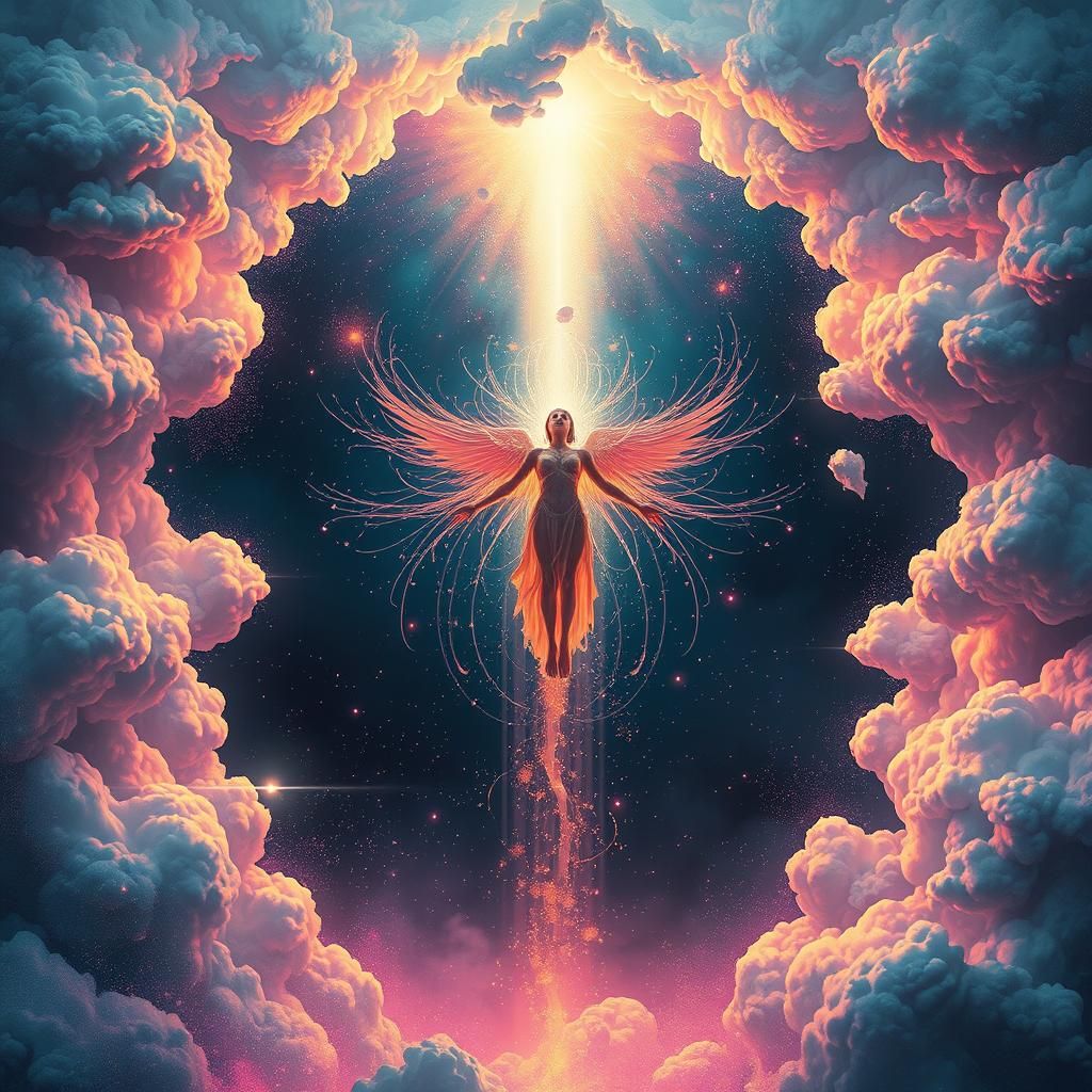 Mystical Being in Surreal Dreamscape, Digital Painting