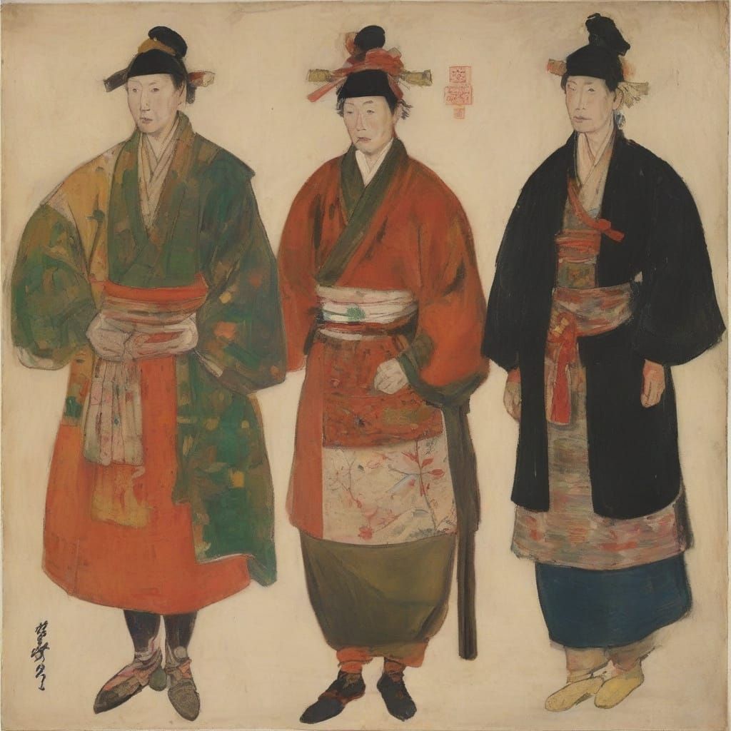 Samurai Discovers 1950s Fashion in Expressive Style