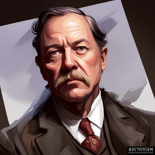 Sir Arthur Conan Doyle: 19th Century Portrait