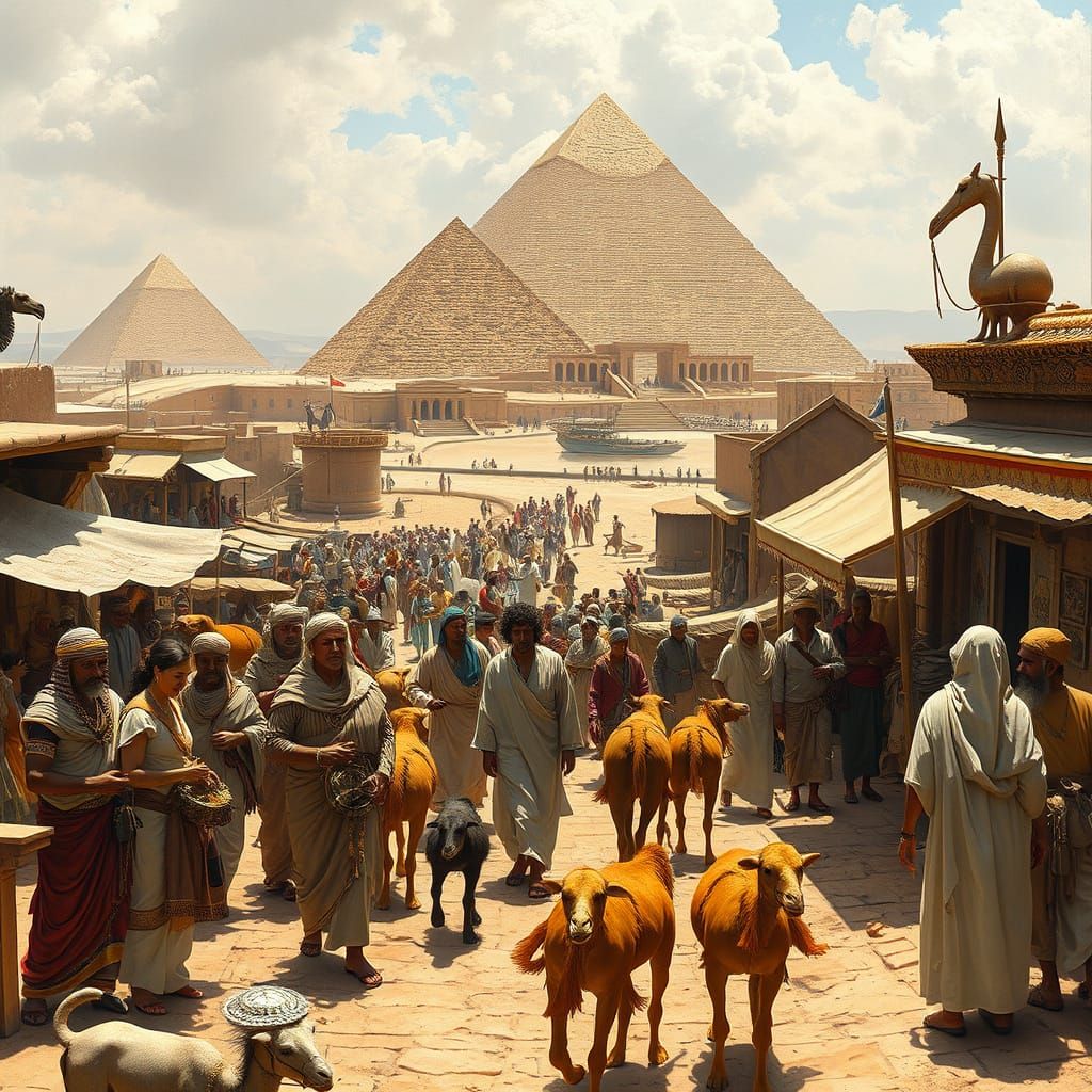 Ancient Egypt Life in Photorealistic Style
