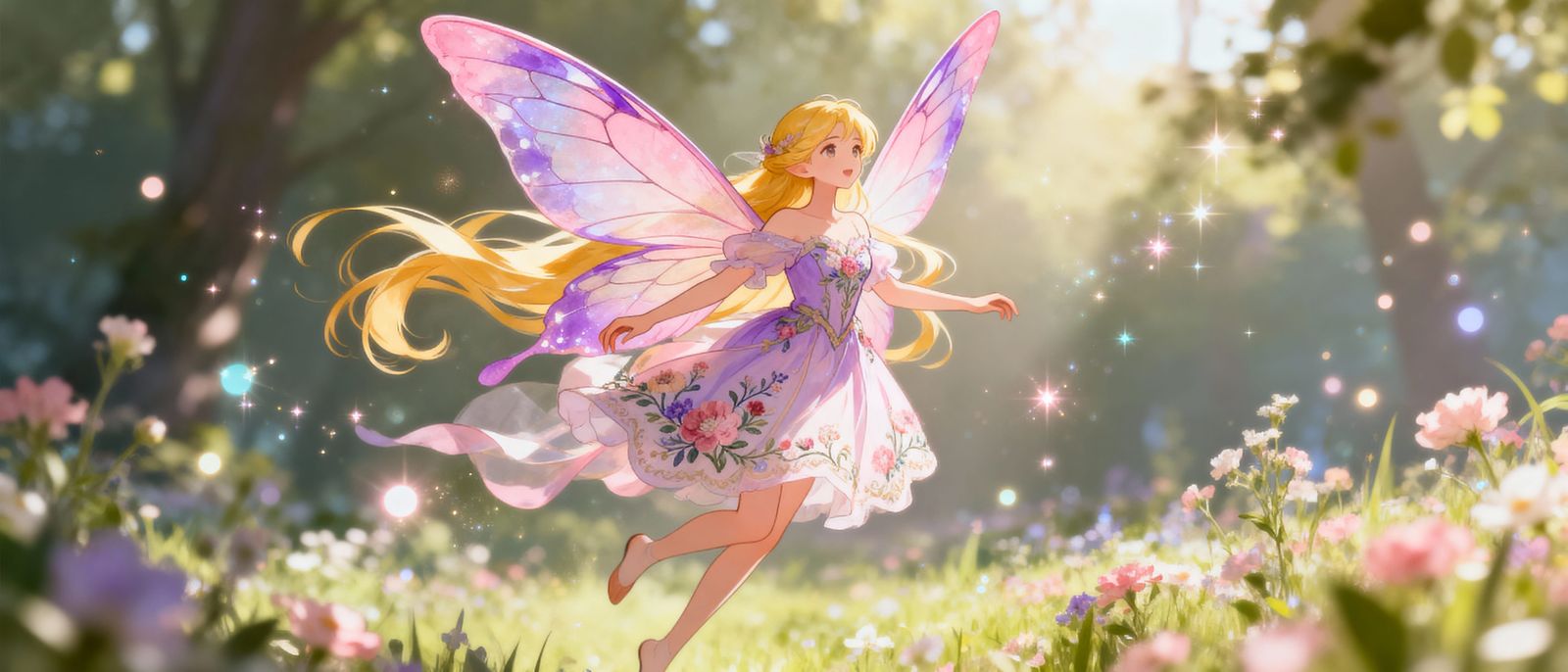 Enchanting Anime Fairy in Vibrant Colors