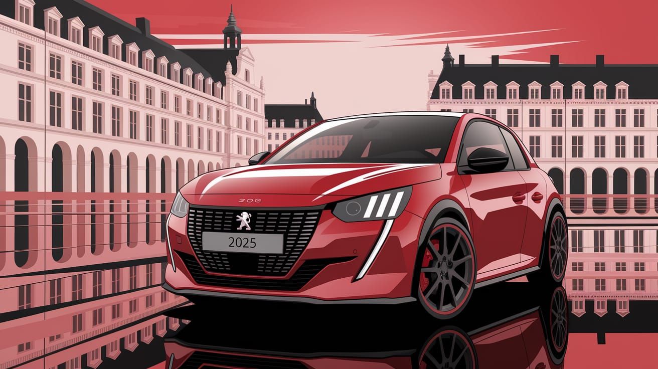 Peugeot 208 GTI on Lille's Grand Place