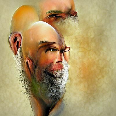 High Resolution Portrait of a Handsome Bald Man