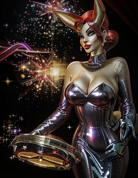 Jessica Rabbit in Sparkling Red Dress