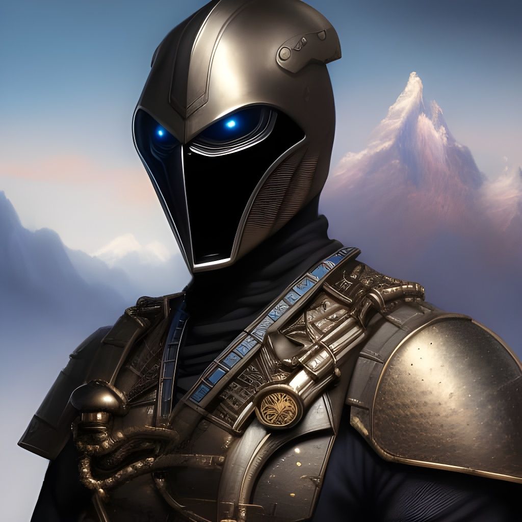 Steampunk Warrior Portrait, Detailed Matte Painting