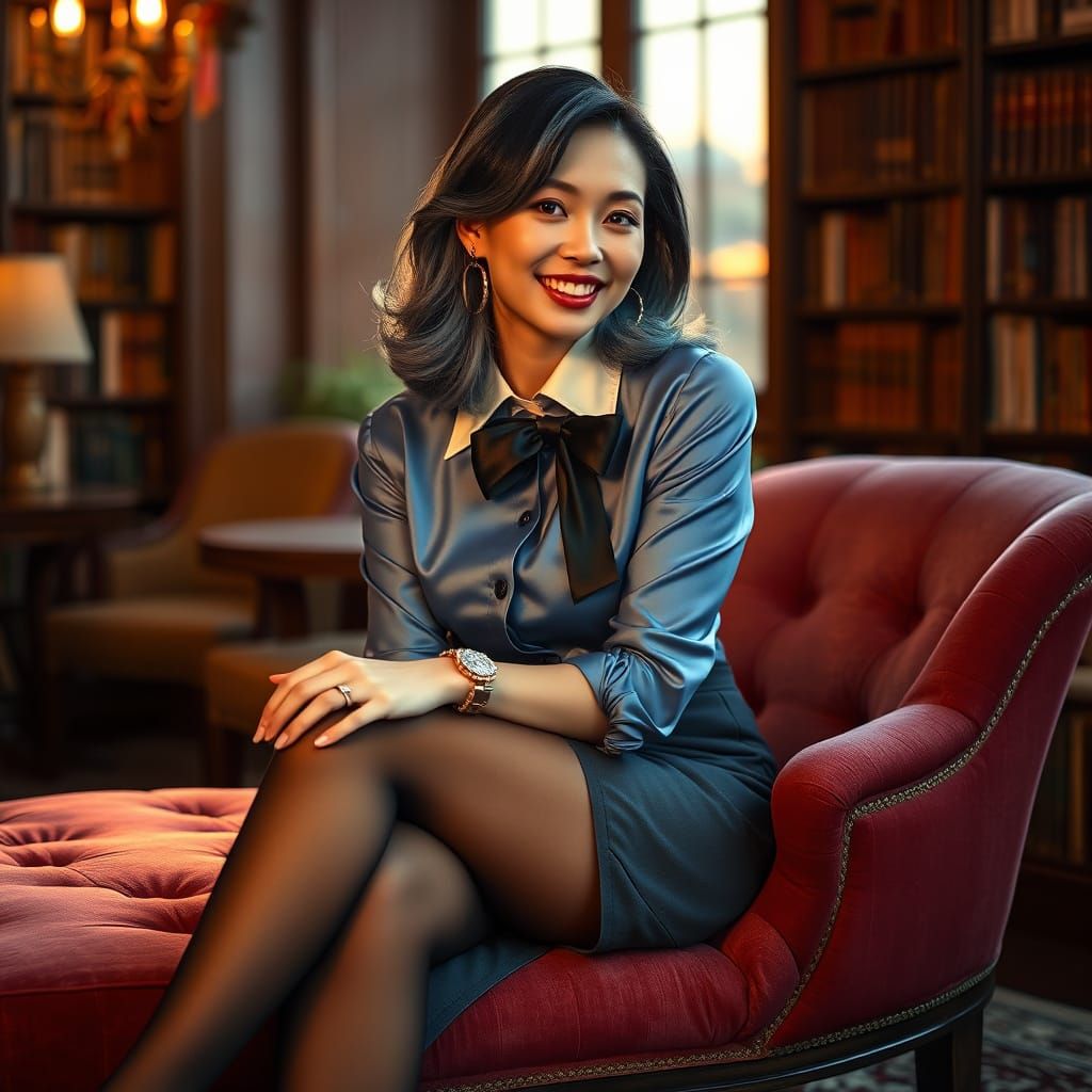 Korean Author in Library: Professional Photography