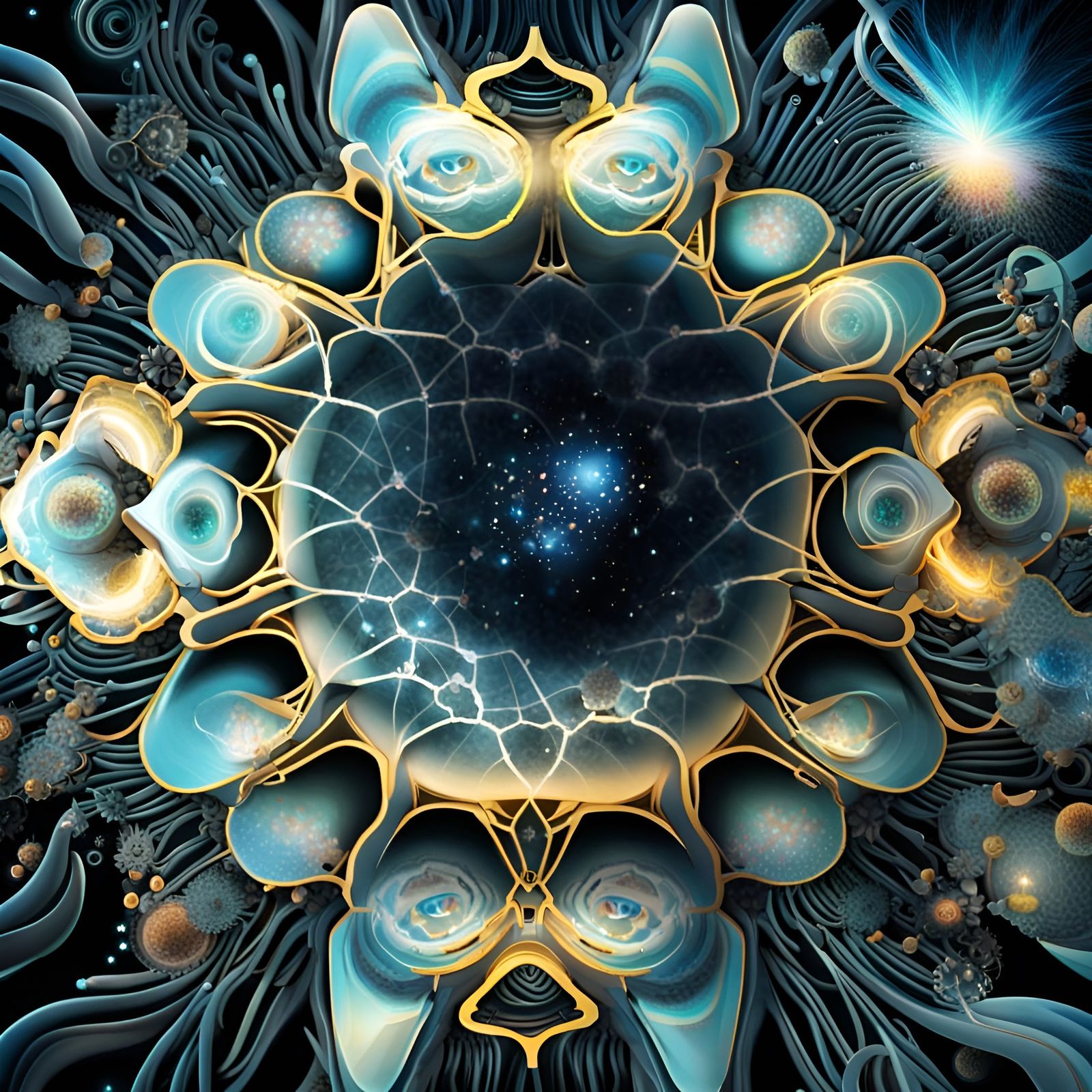 Quantum Paradox: A Surreal Astrophysics Illustration