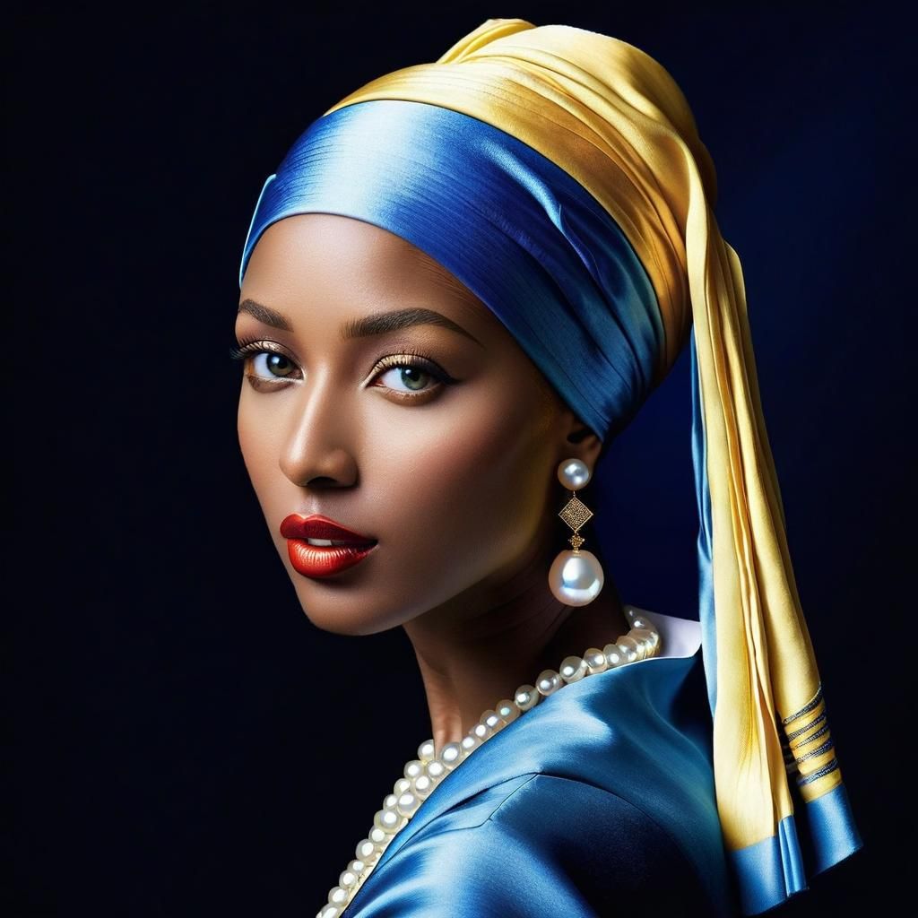 Girl with Pearl Earring, Gothic Vermeer Style