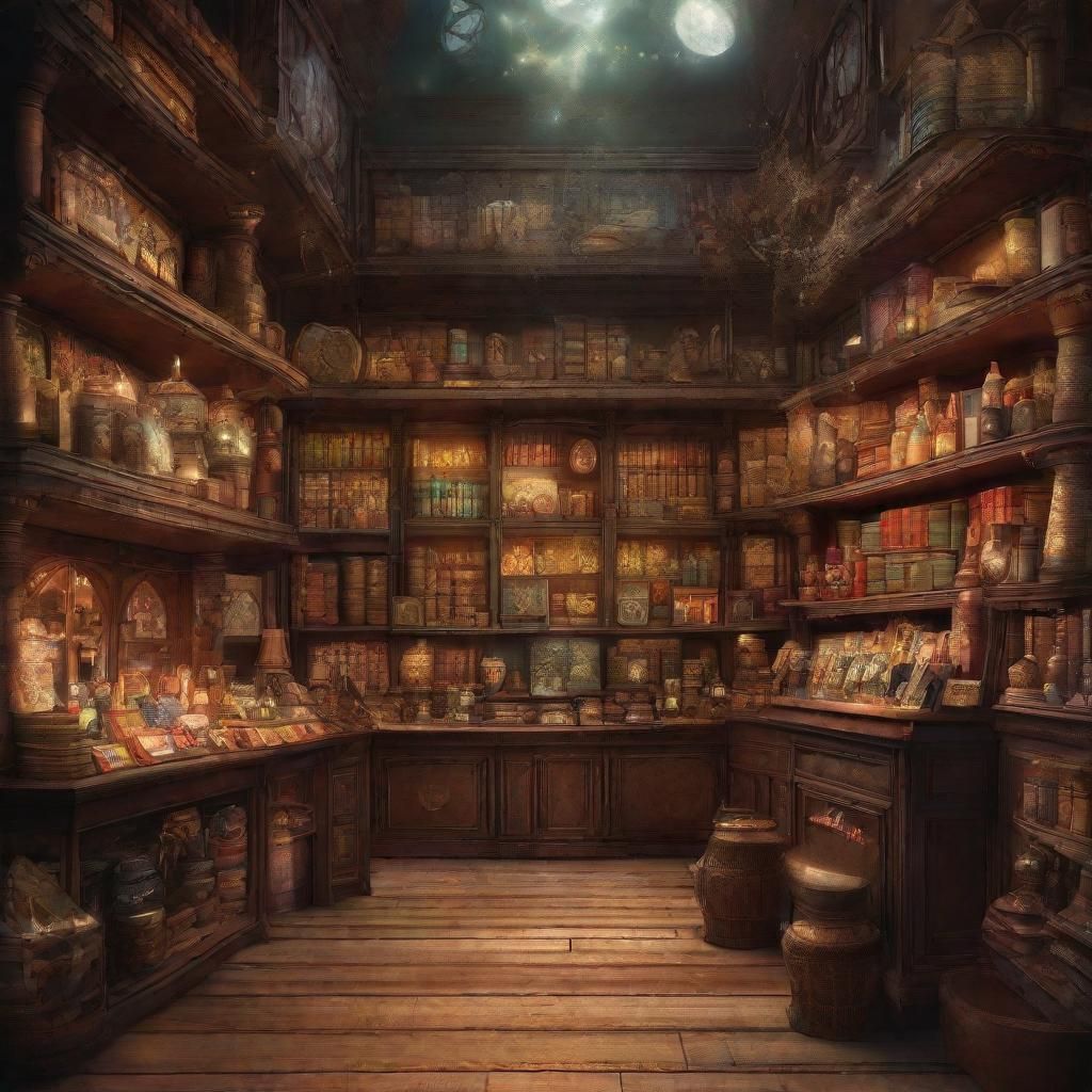 God's Magic Shop AI Generated Image