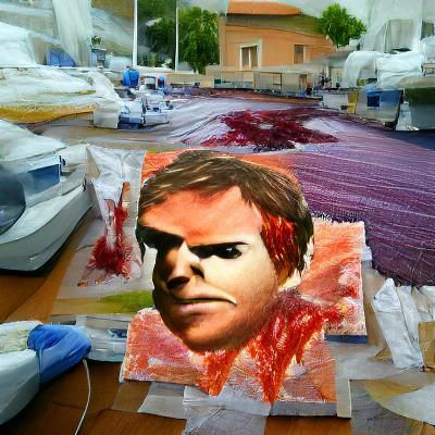 Dexter Morgan as Impasto Painting