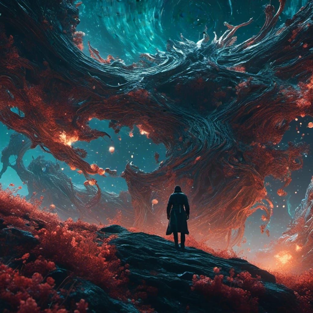 Enchanting Weavers Between Worlds: Cinematic Still