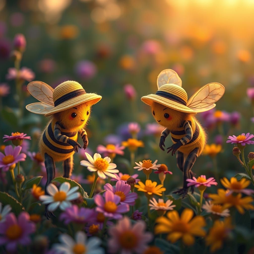 Enchanted Garden Blooms with Gentle Glow in Twilight