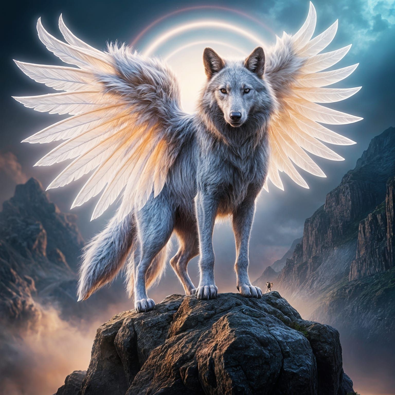 Fierce Mythical Creature Unleashes Stormy Fury