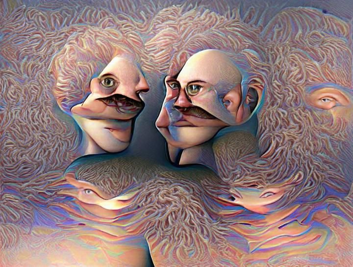 Abstract Doppelganger AI Image