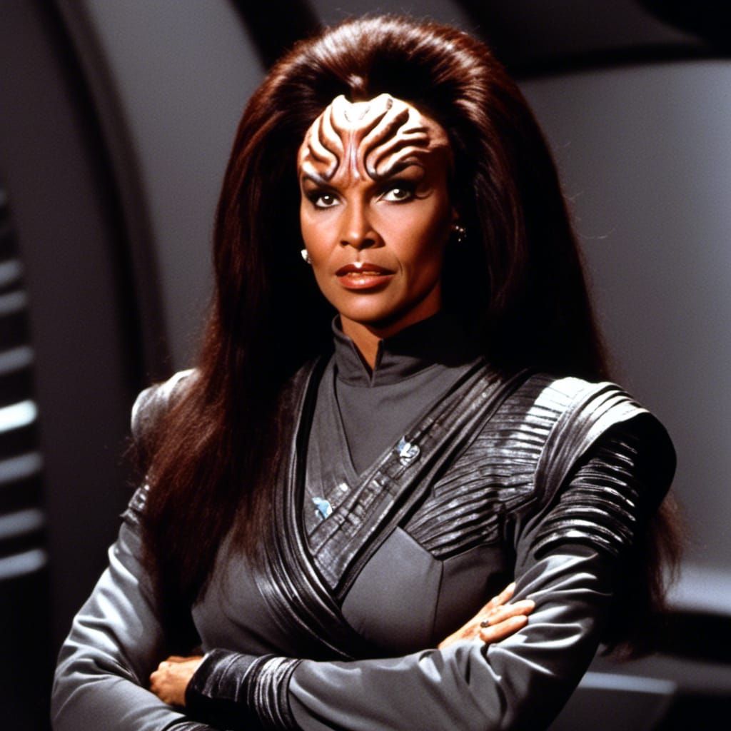 Beautiful Young Klingon Woman Portrait