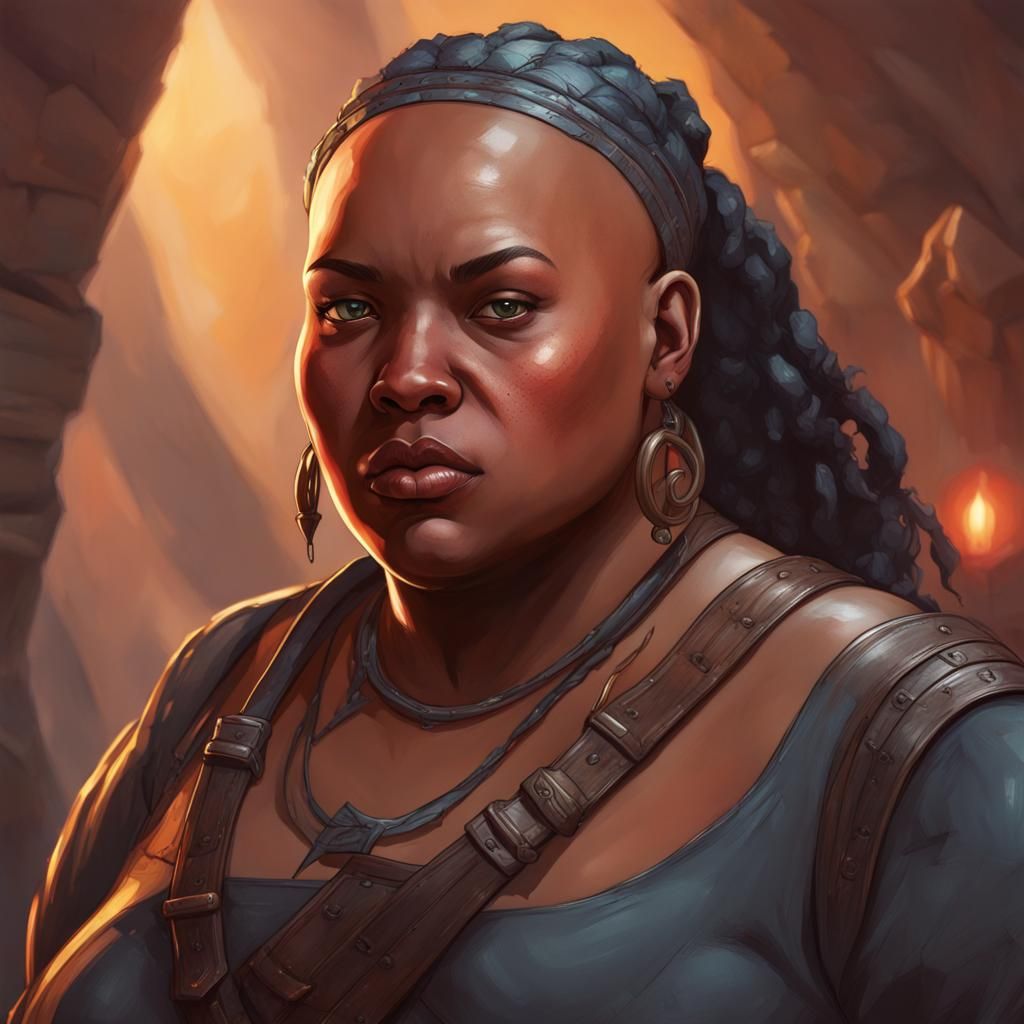 Hyperrealistic D&D Rogue Character Portrait