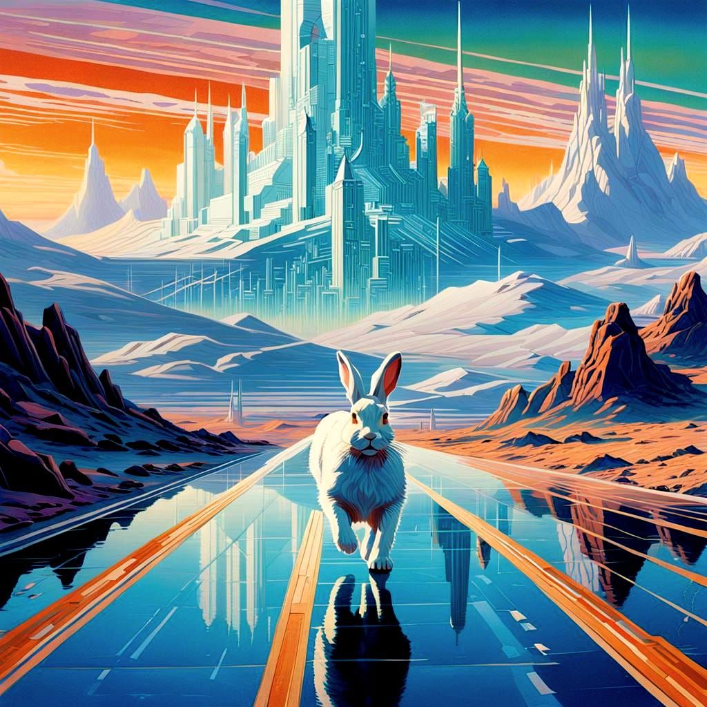 Futuristic Galactic Echo: A Radiant Panorama